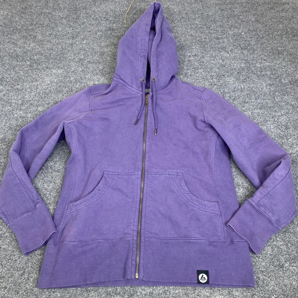 American Giant Classic Full Zip Hoodie Purple Cotton W1-1A-1 Womens Large USA